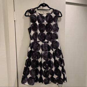 A-line polka dot dress with pockets - small